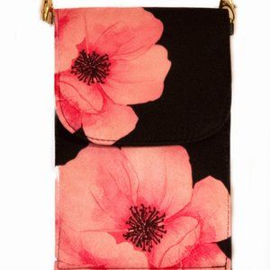 Whimmoda Mini Cell Crossbody Bag Black & Flower